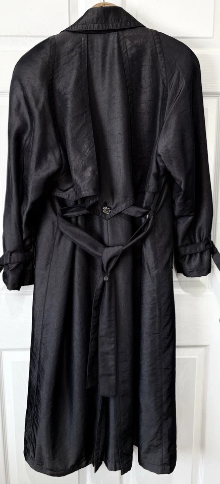 Gabardina vintage LONDON FOG Tempo Europa carbón aislamiento térmico talla 10 Foto 4 de 4