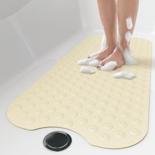 OTHWAY No Suction Cup Bath Mat: 39x16 inch Extra Long Bathmat Perfect for