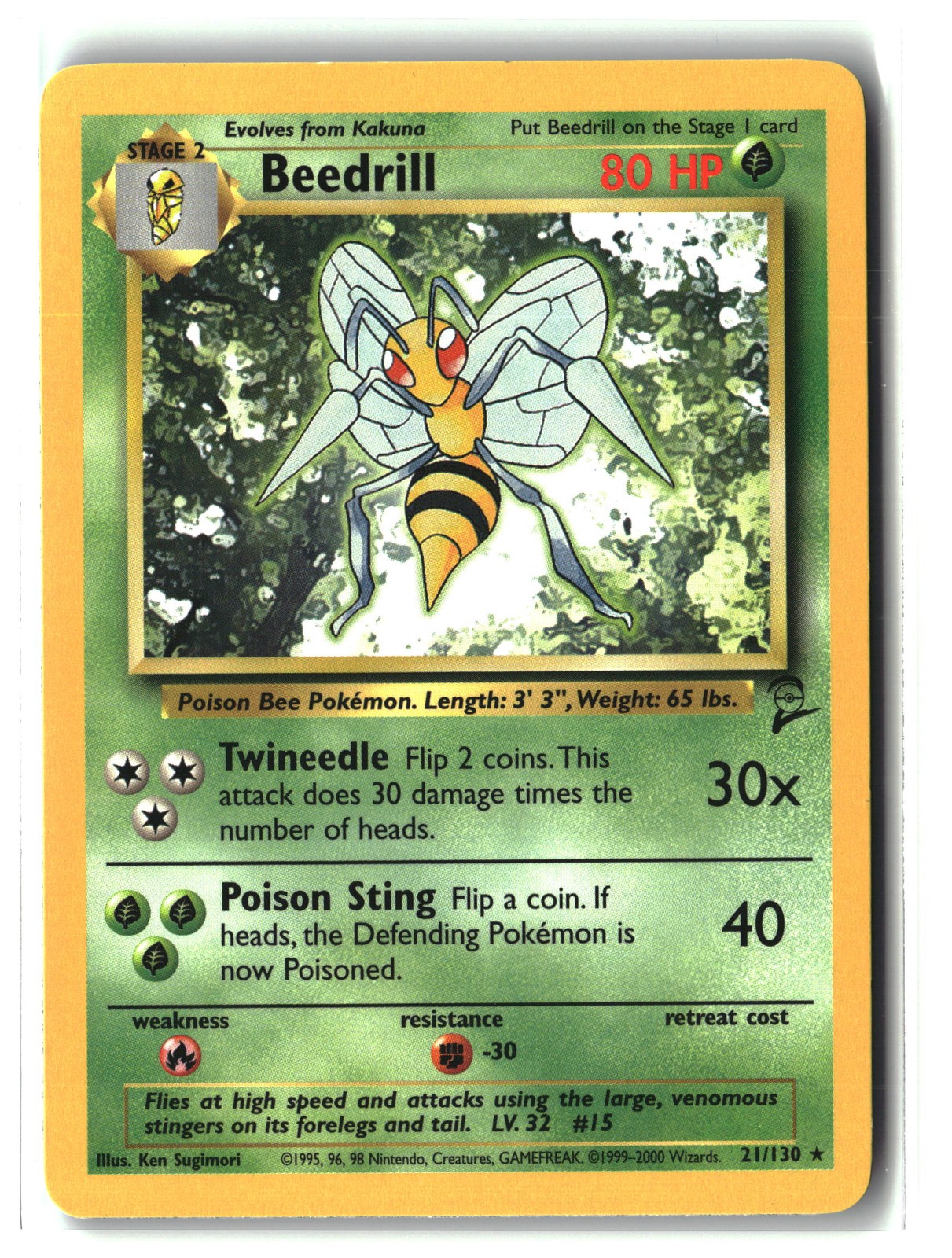 Base Set 2 #021/130 Beedrill