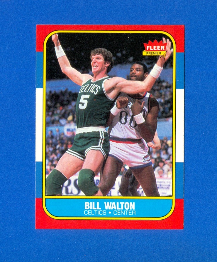 1986/1987 Fleer Basketball #119 Bill Walton 86/87 Set Break Card EX/MT Condition