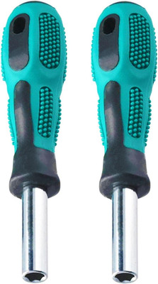 2 Pack 1/4 Inch Bit Driver Handle, 6.35Mm Hex, 110Mm Long Mini Bit Holder
