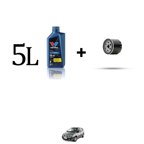 ÖLfilter Kit Und 5L FüR Renault Scenic I 1.9 DCI 75KW Ab 2000-image