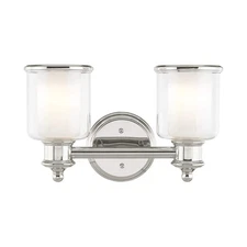 Livex Lighting 40212-35 Transitional Two Light Bath Vanity from Middlebush