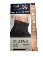 Copper Fit Elite Back Support With Air Flow Back Brace One Size- OPEN BOX