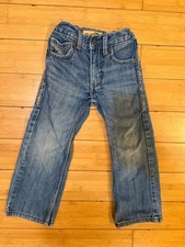 Wrangler 20X Kids Size 4 Slim Denim Blue Jeans Western Apparel Adjustable Waist