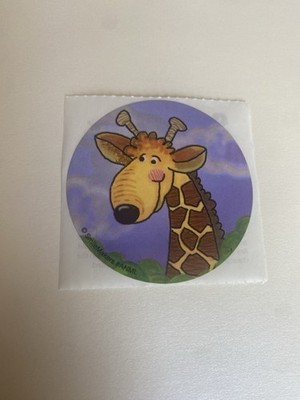 Vtg Smile Makers Giraffe Sticker Mod 2.5  Inches