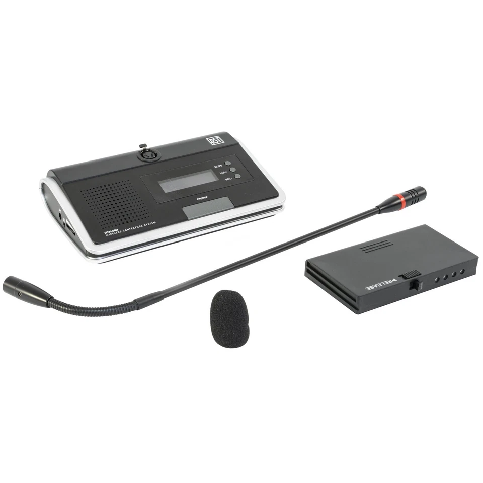 BST HTX-38D Delegierten-Mikrofon Set UHF Zentraleinheit Bühne Rede Event Musik  - Bild 3 von 4