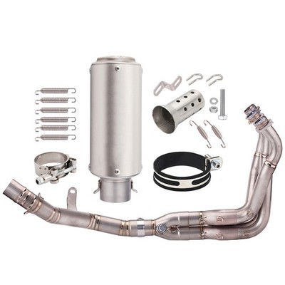 For Kawasaki Z900 2017-24 Slip On Full Exhaust Header Link Pipe Muffler Titanium
