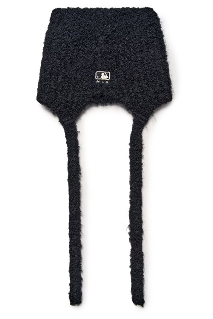 MLB Korea Meow Earflap Beanie Hat NY Sports Casual Lifestyle Cap