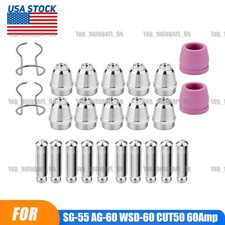 24 Pcs Plasma Cutter Torch Consumables Tip For SG-55 AG-60 WSD-60 CUT50 60Amp
