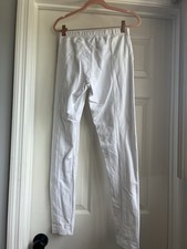 Fresh Produce White Madison 100 Cotton Leggings Pants Sz S NWT