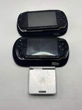 Sony PSP-1001 Lot Of 2 Consoles And Nintendo Sp AGS-001 For Parts Not Tested