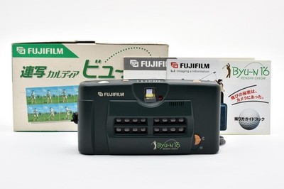 Unused w/ Box] FUJIFILM Fuji Cardia Rensha Byu-n 16 Film Camera