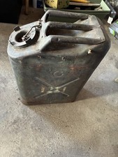 US Army USMC approx 1978 Green Metal Jerry Can 5 Gallon Tank Vintage Army
