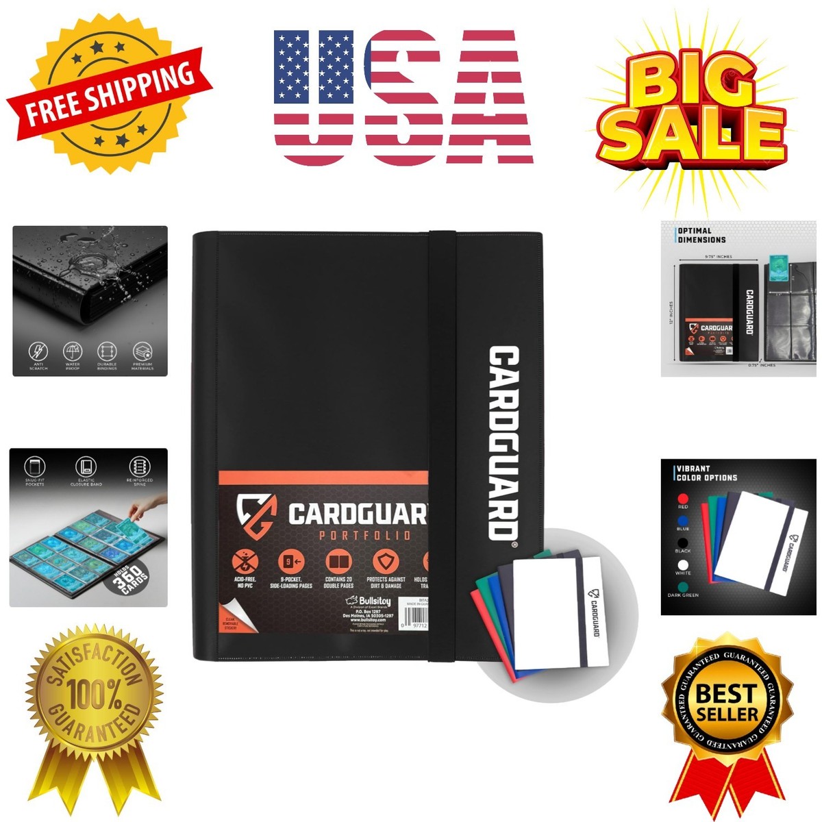 card folio binder Amazon.com: CardGuard Trading Card Binder Pro-Folio – 9 Pocket Binder main image 0