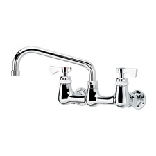 Krowne 14808L 8 in Heavy Duty Wall Mount Faucet w/ 8 in Spout