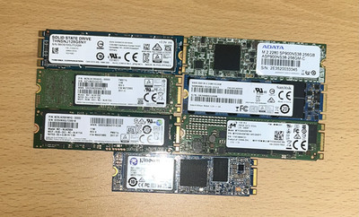 M.2 2280 SATA SSD 128GB 256GB 512GB - Samsung, SanDisk, Kingston, Transcend, Etc