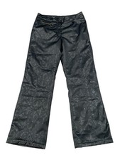 NILS Sportswear Melissa Snow Pant Womens Size 8 Black Abstract Pattern Insulated
