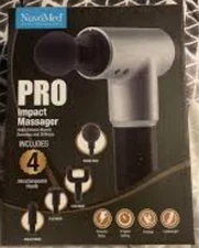 NuvoMed PRO Impact Massager 4 Interchangeable Heads, 6 Speeds - NEW SEALED (E1) 