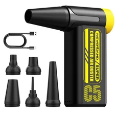 Electric Compressed Air Duster 240000RPM Super Power Cordless Dust Air Blower