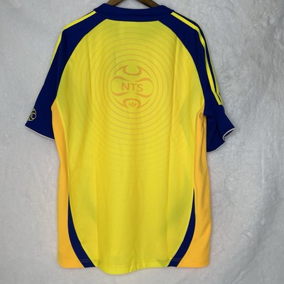 suu Adidas x NTS Radio Oversized Soccer Jersey Yellow Blue Mens Size