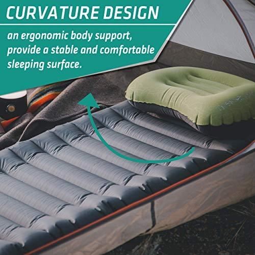 Trekology UL80 aufblasbare Isomatte leicht, Campingmatratze - Bild 4 von 9
