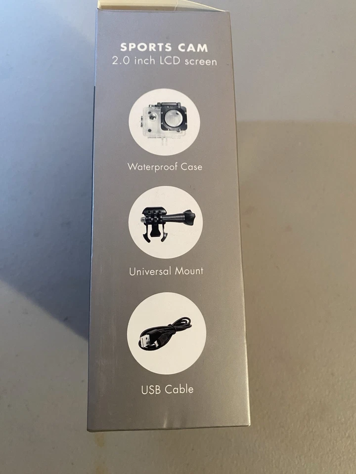 Brand New Azzaro HD Sports 30m Waterproof Camera In Box! Portable Activity - Image 4 of 4