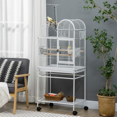 64'' Parrot Cage Bird Cages for Cockatiel Budgie Lovebird Parrotlet W/ Stand