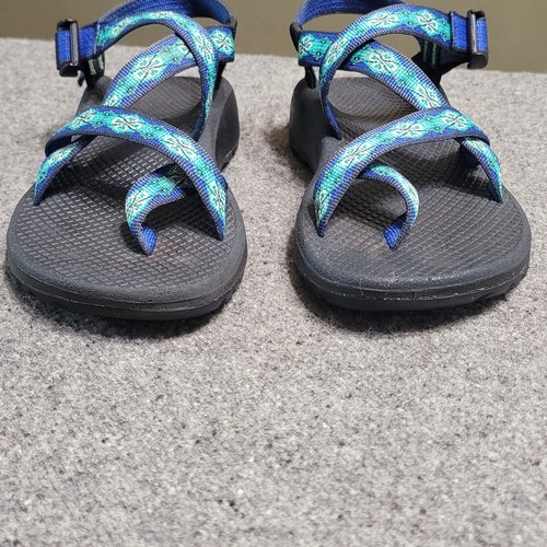 Chaco Sandals Womens 8 Blue Green Z Cloud 2 Performance Water Trail Travel Hike - Picture 16 of 18