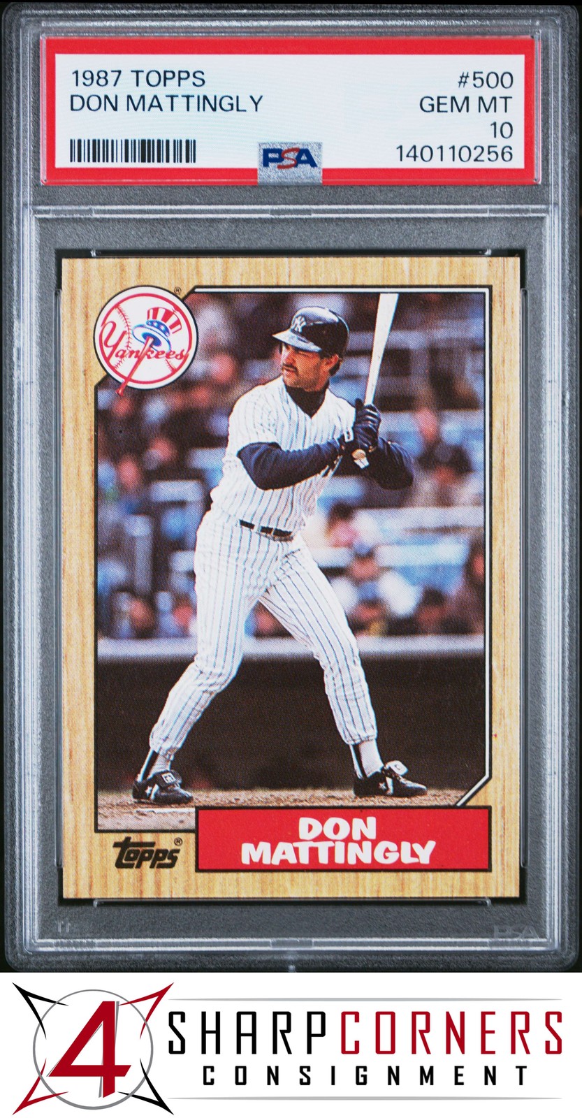 1987 TOPPS #500 DON MATTINGLY YANKEES PSA 10