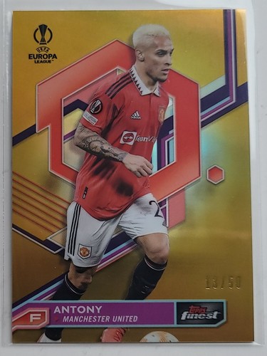 2022-23 Topps Finest UEFA Club Competitions Base Oro Refractor/50 - Individuales - Imagen 20 de 27