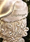 2 Longaberger Ornaments:Pewter Santa Key 2002, Porcelain 1800s Headquarters 1996 — photo 7