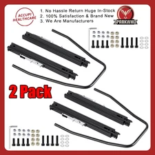 Universal Dual Lock Design Car Racing Seat Base Slider Rail Bracket Bucket Black