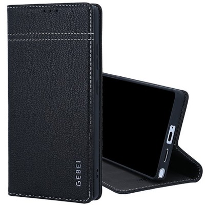 Samsung Galaxy S25/Plus/Ultra GEBEi Hülle Echt Leder Handyhülle Flip Case Etui