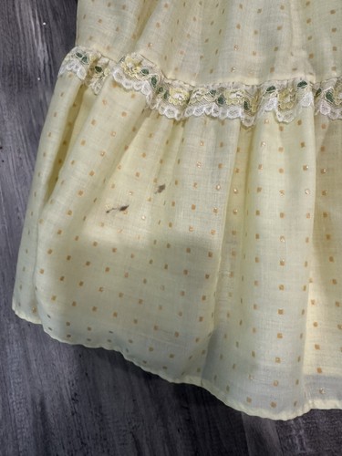 Vintage Yellow Malco Modes Dress Size 8 - Picture 10 of 11