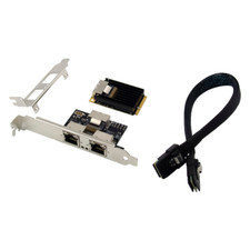 2 Port RJ45 MINI PCIE Dual Gigabit Ethernet Server LAN Network Card 1000Mbps