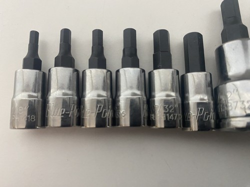 Blue Point Sechskant-Steckschlüsselsatz SAE 1/8 - 3/4" gemischter Antrieb 15-teiliges Set wie von Snap On verkauft - Bild 10 von 12