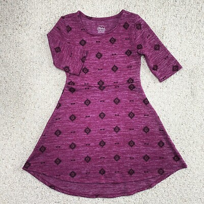 Faded Glory Girls Dress sz S Pink Aztec Print Everyday Casual Feminine Boho  | eBay