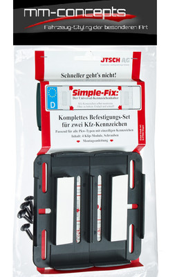 Für Smart 2x Simple Fix Nummernschildhalter Kennzeichen Halter Träger KFZ PKW Für Smart 2x Simple Fix Nummernschildhalter Kennzeichen Halter Träger KFZ PKW