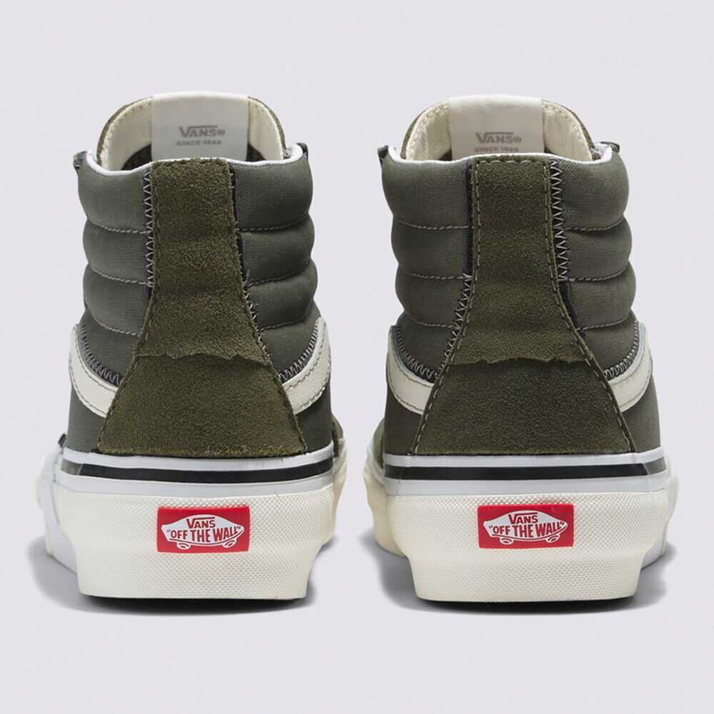 New Vans Sk8-Hi Reconstruct Olive/White Sneakers High-Top Shoes 2023