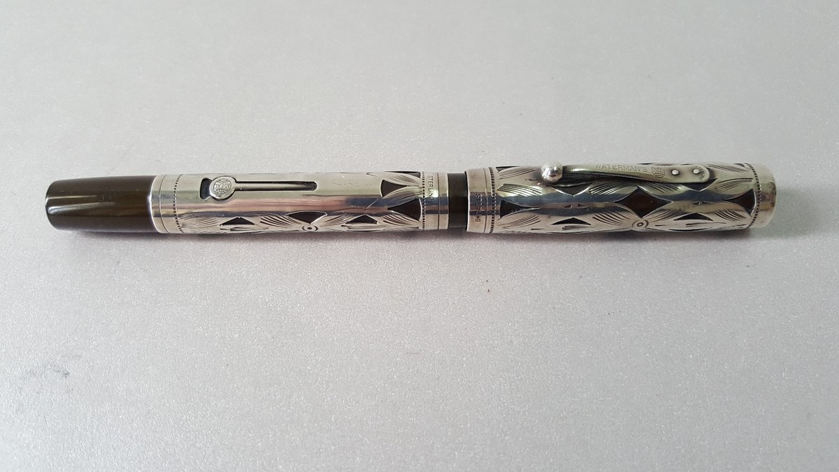 希少 ビンテージ 万年筆 ウェーターマン Waterman 452 VTG Waterman Sterling Silver Fountain Pen 452 1/2V | eBay