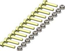 OPEN TRAIL KFI-UHMW WEAR BAR HARDWARE KIT HK-416