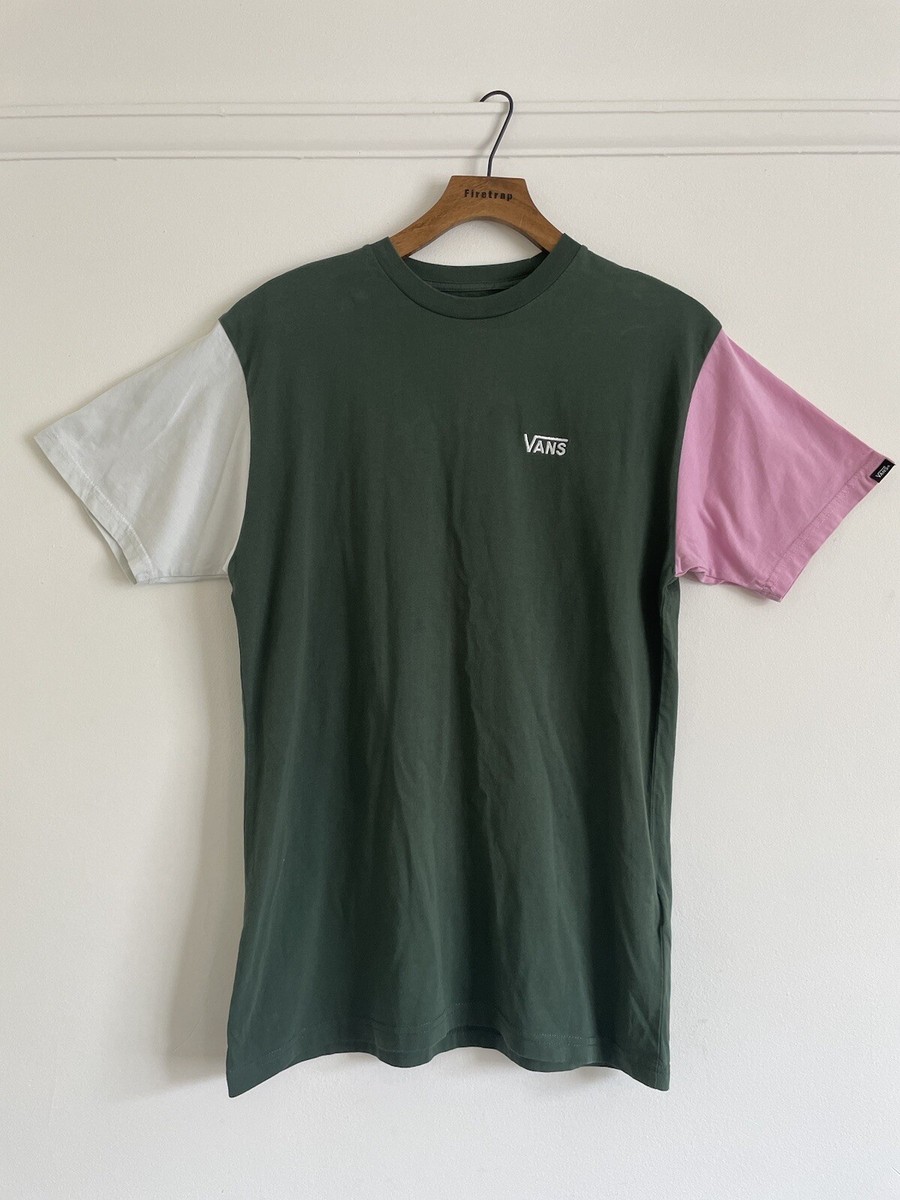 Vans Colourblock Men’s Size Medium Opposite T-shirt In Dark Green Short  Sleeve
