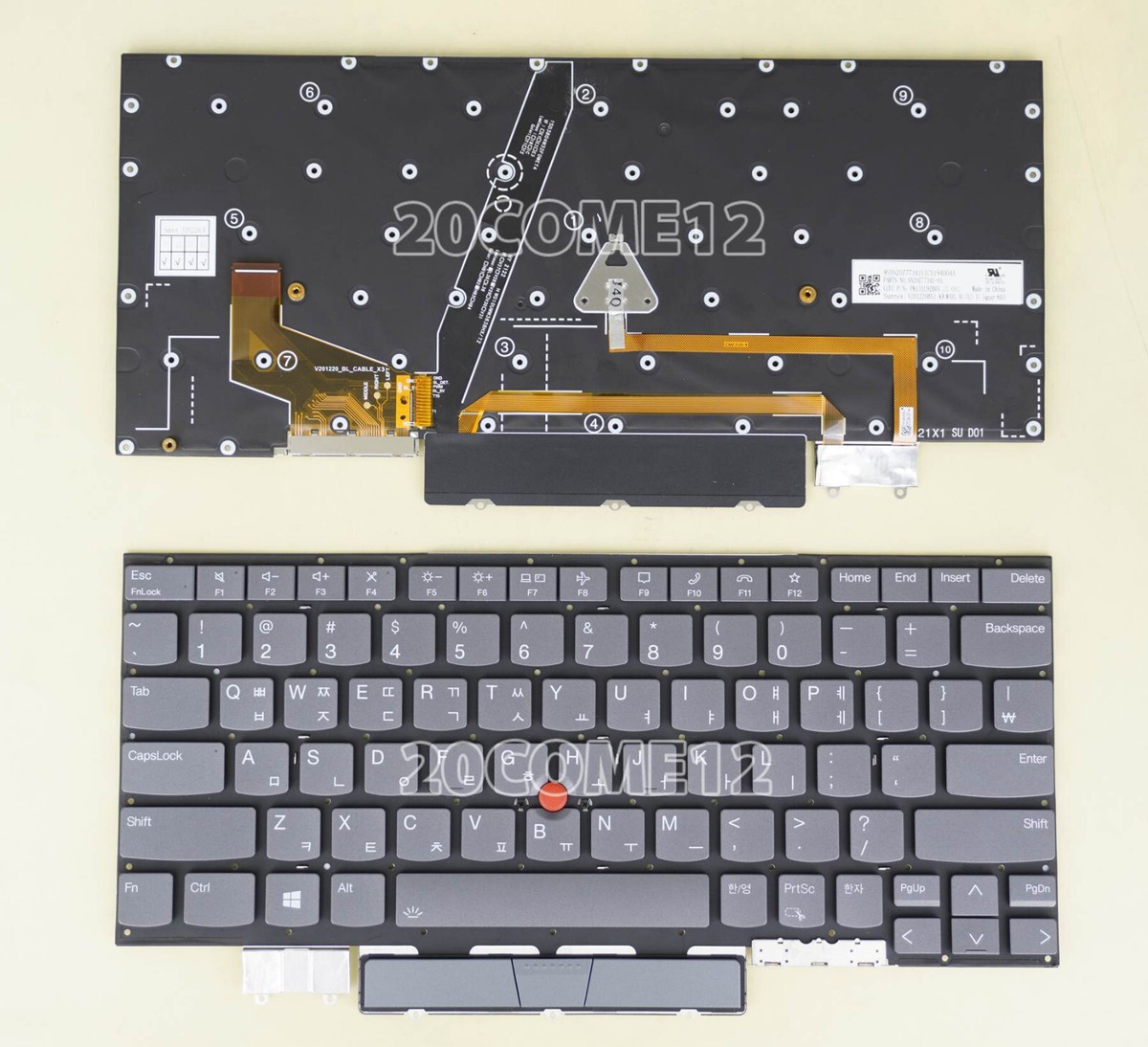 New for Lenovo Thinkpad X1 Yoga 6th Gen 20XY 20Y0 Keyboard Backlit