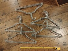 50 Strong Metal Steel Wire Hangers Shirt Clothes Size 15 3/4 inch Silver color