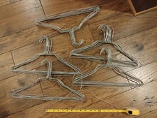 50 Strong Metal Steel Wire Hangers Shirt Clothes Size 15 3/4 inch Silver color