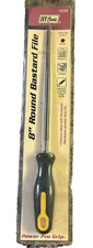 Ivy Classic 12107 8" Round Bastard File Power Pro Grip Carbon Steel NOS Tool