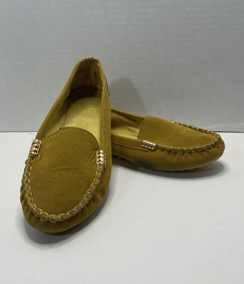 PANTOFOLA D’ORO XIU XIAN Mocassino Antiscivolo Scarpe Donna Taglia 8 Oro