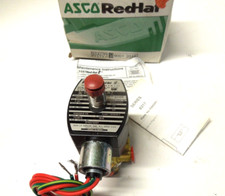 ASCO Solenoid Valve 1/4" 3-Way Brass EF8317G307, 24DC          ASC901