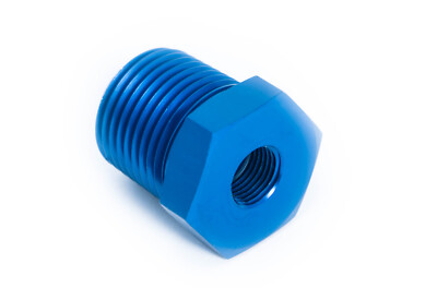 Reduzieradapter 1/2'' NPT zu 1/8'' NPT Einschrauber Blau eloxiert